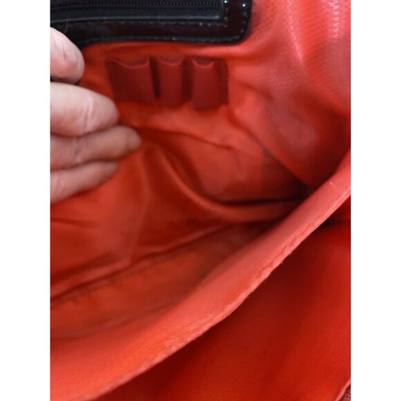 M. C. Marc Chantal Croc Embossed Leather Shoulder Purse Bag Black Handbag - Picture 15 of 16